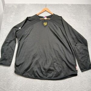 Washington Nationals Shirt Mens XL MLB Baseball Therma Base Majestic Long Sleeve